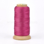 Polyester Thread, for Custom Woven Jewelry Making, Camellia, 0.5mm, about 480m/roll(NWIR-K023-0.5mm-03)