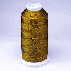 Nylon Thread, For Tassel Making, Goldenrod, 0.3mm, about 1093.61 yards(1000m)/roll(NWIR-D047-09)