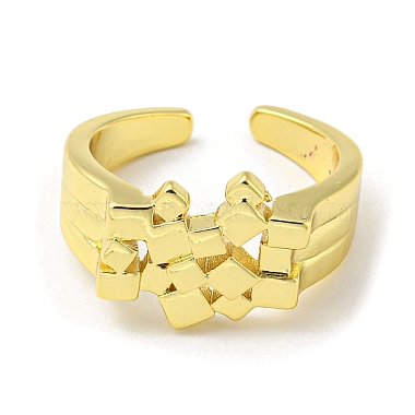 Brass Open Cuff Rings for Women(RJEW-G303-01A-G)-2