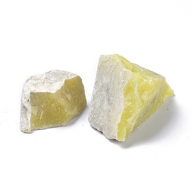 Грубые необработанные бусины из натурального лимонного кварца(G-C231-01)-2