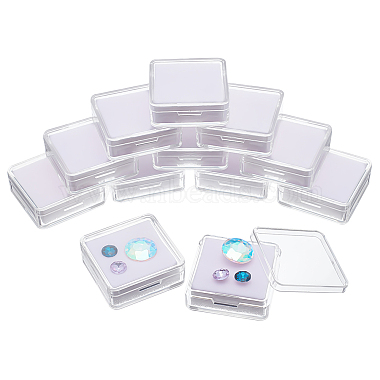 White Square Plastic Jewelry Set Box