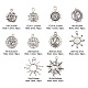 100Pcs 10 Styles Tibetan Style Alloy Charms(TIBEP-CJ0001-59)-3