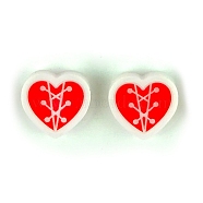 Valentine's Day Silicone Molds, Resin Casting Molds, for Ear Stud Craft Making, Heart Pattern, 17.5x36x5mm, Inner Diameter: 14x16mm(DIY-J009-02K)