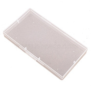 Transparent Plastic Storage Box, for Disposable Face Mouth Cover, Portable Rectangle Dust-proof Mouth Face Cover Storage Containers, Clear, 14.9x8x1.8cm(CON-WH0070-13E)