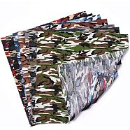 Camouflage Print Cotton Fabric, for Quilting Sewing Patchwork, Handmade DIY Craft Clothes, Mixed Color, 48x48cm, 7sheets/set(AJEW-WH0114-71)