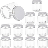 Transparent Plastic Bead Containers, with Aluminium Cover, Column, Clear, 5x4.8cm, Capacity: 60ml, 12pcs/set(CON-BC0004-87)