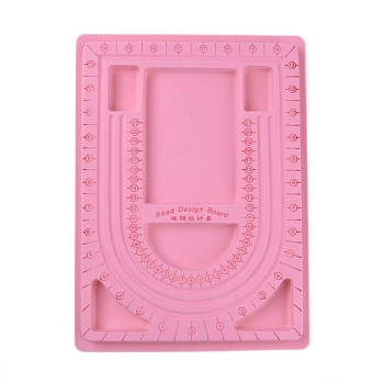 Plastic Bead Design Boards, Pink, Size: about 24cm wide, 33cm long, 1cm thick