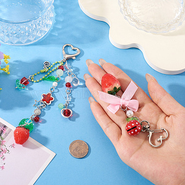 2Pcs 2 Styles Resin Pendant Decorations(HJEW-TA0001-37)-5