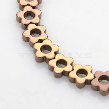 Electroplate Non-magnetic Synthetic Hematite Beads Strands(G-J217C-M)-3