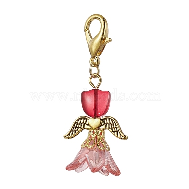 Lily Angel Glass Pendant Decorations(HJEW-JM01624)-4