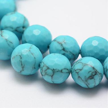 Synthetic Turquoise Bead Strands(G-G671-8mm)-3