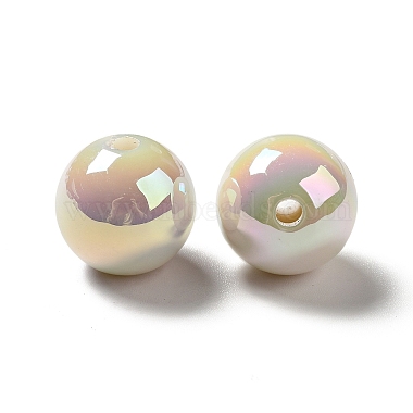 Placage uv perles acryliques irisées arc-en-ciel opaques(MACR-D063-01A-05)-3