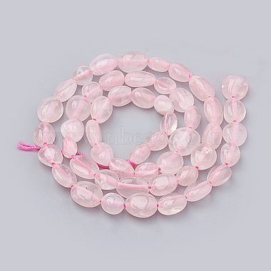 Natural Rose Quartz Beads Strands(G-S331-6x8-017)-2
