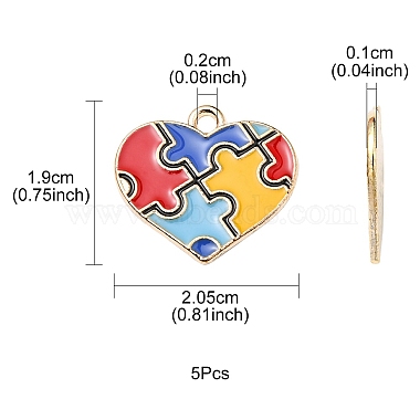 Alloy Enamel Pendants(ENAM-YW0002-38A)-3