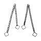 Rack Plated Brass Pave Crystal Rhinestone Chain with Rhombus Big Pendants(KK-N216-422-03B)-1