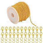 DIY Iron Cable Chains Necklaces/Bracelets Making Kits, Golden, 3x2x0.5mm(DIY-YW0010-23G)