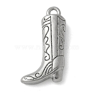 304 Stainless Steel Pendants, Cowboy Boots Charms, Stainless Steel Color, 20x12x5mm, Hole: 1.5mm(STAS-L277-05C-P)