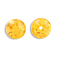 Resin Imitation Amber Beads, Round, Gold, 12mm, Hole: 1.6~1.8mm(RESI-N034-15-C02)