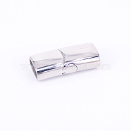 316 Stainless Steel Magnetic Clasps, Stainless Steel Color, 23.5x10x6.5mm, Hole: 4.5x8mm(STAS-CJC0001-25C-P)
