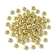 100Pcs CCB Plastic Spacer Beads, Rondelle, Golden, 5x2mm, Hole: 1.4mm(CCB-FS0001-08B)