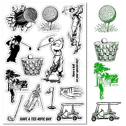 Custom PVC Plastic Clear Stamps, for DIY Scrapbooking, Photo Album Decorative, Cards Making, Stamp Sheets, Film Frame, Sports, 160x110x3mm(DIY-WH0439-0066)