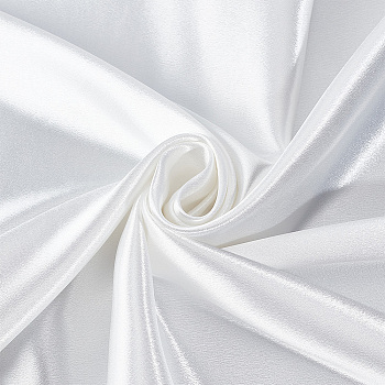 Satin Fabric Photo Backdrop, for Photography, Cosmetics or Jewelry Shooting, Party Decor or Wedding Background , White, 100x75x0.05cm