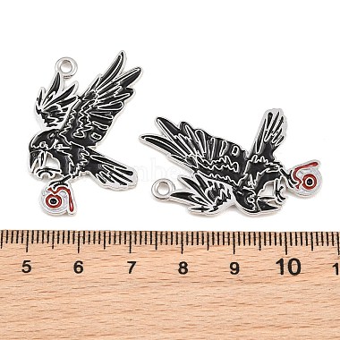 Alloy with Black Enamel Pendants(AL-CBA2919-02P-01)-3
