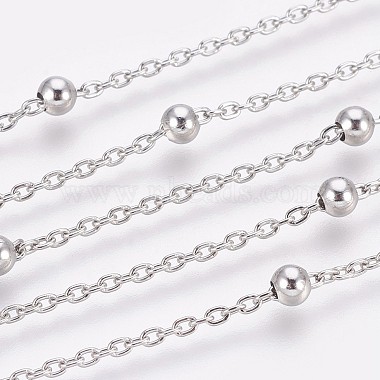 304 Stainless Steel Cable Chain Anklets(AJEW-P069-03P)-2
