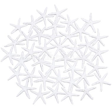 White Starfish Resin Cabochons