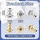 20Pcs 2 Colors Brass Ear Nuts(KK-YW0004-63)-2