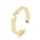 Clear Cubic Zirconia Open Cuff Ring(RJEW-E072-20G)-1