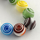 Handmade Millefiori Glass Round Beads Strands(X-LK-R004-42)-1