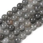 Natural Cloudy Quartz Beads Strands, Round, 8mm, Hole: 1mm, about 45~47pcs/strand, 15 inch(G-D840-69-8mm)