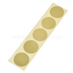 DIY Scrapbook Paper Stickers, Self Adhesive, Steel Stamp Sticker, Gear, Gold, 23.6x5.5cm, Tags: 4.5cm, 100pcs/bag(DIY-WH0146-43B)