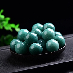 Natural Green Aventurine Crystal Ball, Reiki Energy Stone Display Decorations for Healing, Meditation, Witchcraft, 18~21mm(PW-WG27547-01)