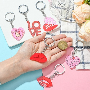 Valentine's Day Acrylic Keychain(KEYC-YW00020-01)-6