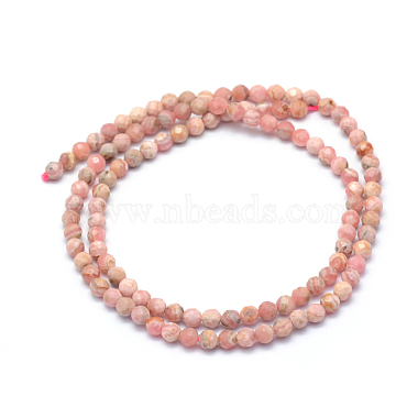 Chapelets de perles en rhodochrosite naturelle(G-E411-11C-3mm)-2