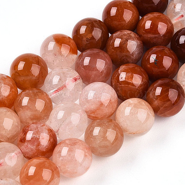 perles de quartz rouge naturel(G-T140-8mm-01)-2