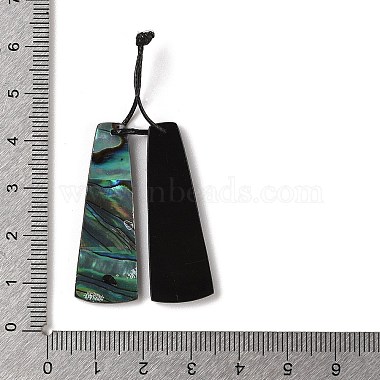 2Pcs Natural Abalone Shell/Paua Shell Pendants(SHEL-A005-01F)-3