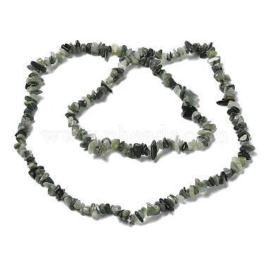 naturelles vert quartz rutile perles brins(G-M205-81)-2