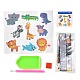 DIY Animal Theme Diamond Painting Stickers Kits For Kids(DIY-O016-14)-1