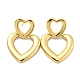 Heart Stud Earrings(EJEW-G355-19G)-1