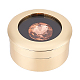 круглая шкатулка с бриллиантами из нержавеющей стали(CON-WH0089-15LG)-1