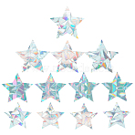 Rainbow Prism Paster, Window Sticker Decorations, Star, Colorful, 8cm, 9cm, 10cm, 12pcs/set(DIY-WH0203-78)