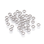 Tarnish Resistant Ring 304 Stainless Steel Beads, Stainless Steel Color, 4x1.5mm, Hole: 2.5mm(STAS-E038-4)