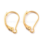 Ion Plating(IP) 304 Stainless Steel Leverback Earring Findings, Real 18K Gold Plated, 16.5x10x2mm, Pin: 1mm(X-STAS-K233-04G-01)
