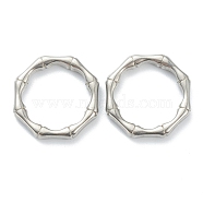 304 Stainless Steel Linking Rings, Ring, Stainless Steel Color, 15.5x15x2mm, Inner Diameter: 12mm(STAS-P279-01A-P)