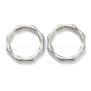 Non-Tarnish 304 Stainless Steel Linking Rings, Ring, Stainless Steel Color, 15.5x15x2mm, Inner Diameter: 12mm(STAS-P279-01A-P)