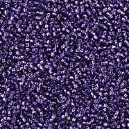 TOHO Round Seed Beads, Japanese Seed Beads, (2224) Silver-Lined Transparent Purple, 15/0, 1.5mm, Hole: 0.7mm, about 135000pcs/pound(SEED-TR15-2224)