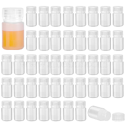 Plastic Wide Mouth Laboratory Reagent Bottles, Seal Sample Bottles, White, 33.5x61.5mm, Capacity: 30ml(1.01fl. oz)(CON-WH0089-195A-02)